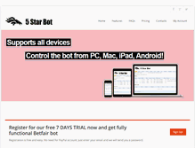 Tablet Screenshot of 5starbot.com